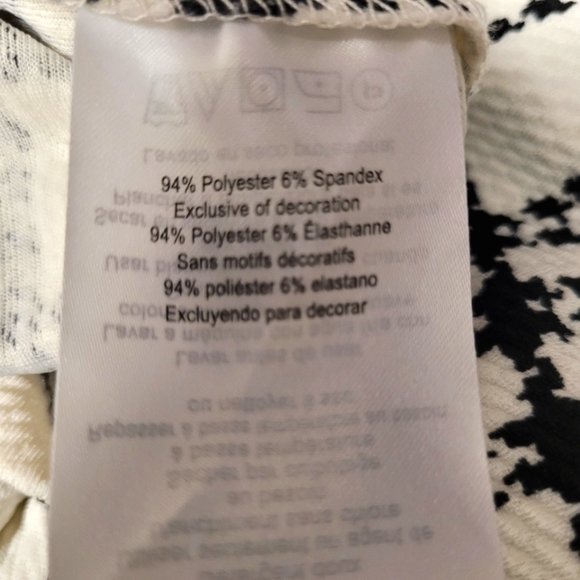 MOTHERHOOD MATERNITY NURSING Black & White LIFT UP ZIPPER DETAIL NURSING DRESS L - Picture 11 of 16